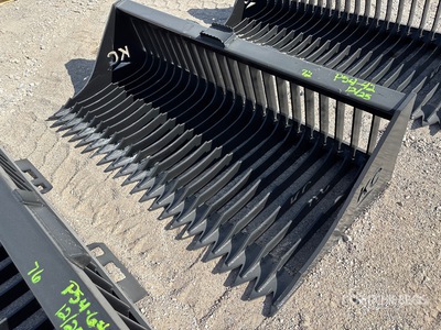 2025 Kit Containers QT-SB-H72-F 72 in Rock Skid Steer Bucket (Unused)