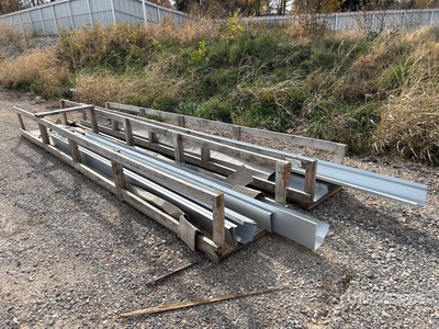 Large qty of assorted galvalume roofing materials.