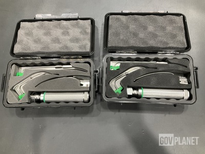 (2) Welch Allyn MIL5072 Laryngoscope Sets