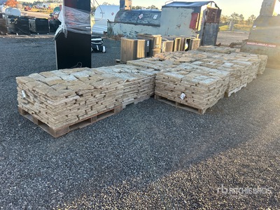 Quantity of (10) Pallets of Buff Texas Leuders 4 - 8 in Thin Veneer Stone