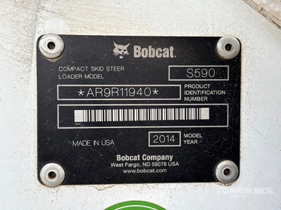 2014 Bobcat S590 Two-Speed High Flow Skid Steer Loader