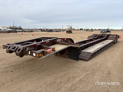 1999 Aspen T/A Double Drop Removable Gooseneck Lowboy Trailer