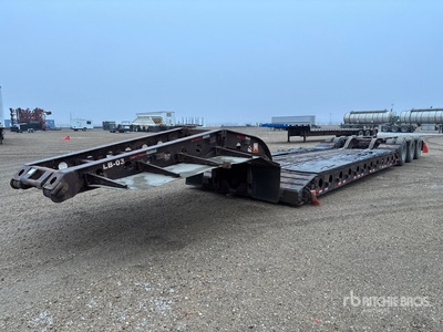 1996 Aspen Tri/A Double Drop Removable Gooseneck Lowboy Trailer