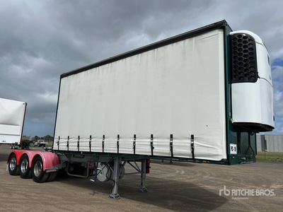 1998 Freighter 6.2 m B-Double Lead Tri/A Curtain Side Refrigerated Trailer