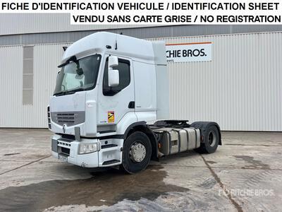 2011 Renault Premium 460DXi 4x2 Tracteur Routier Cabine Couchette 2-Achs Sattelzugmaschine mit Schlafkabine