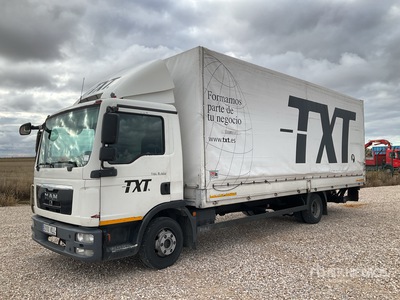 2012 M.A.N. TGL8.180 4x2 Curtain Side Truck