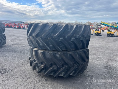 Quantity of (2) Trelleborg 710/75R42 2 Tires with Rim 10 holes Profile TM 900 HP Wheels (Unused)