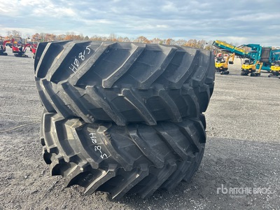 Quantity of (2) Trelleborg 710/75R42 2 Tires with Rim 10 holes Profile TM 900 HP Wheels (Unused)