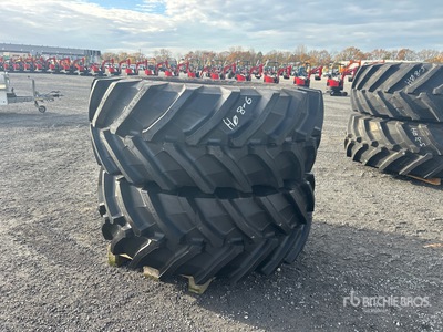 Quantity of (2) Trelleborg 600/70R34 2 Tires with Rim 10 holes Profile TM 900 HP Räder