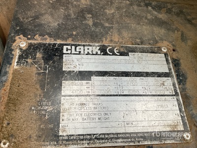 2018 Clark C80D Heftruck