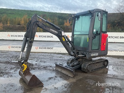 2016 Volvo EC18D Mini Excavator