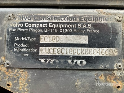 2016 Volvo Minigraafmachine