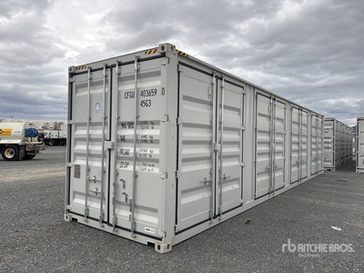 2025 40 ft High Cube Multi-Door Storage Container