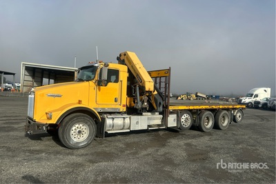 2006 Palfinger PK4402 6480 lb Knuckle Boom on 2006 Kenworth T-800 10x4 Camión Grúa