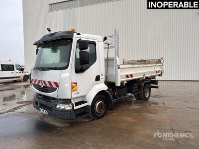 Renault Midlum 220 Dxi 4x2 Camion Benne Camion à benne essieu simple (Inoperable)