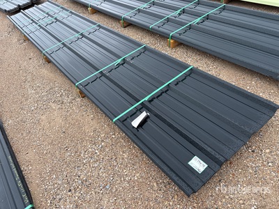 Quantity of (23) 2025 Kit Containers 16 ft Steel R Panel (Unused)