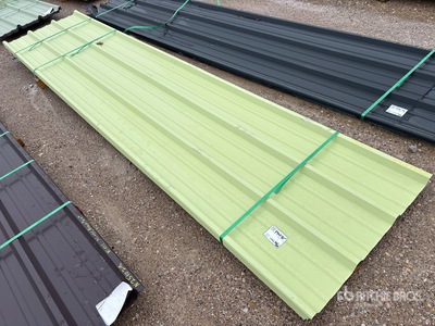 Quantity of (58) 2025 Kit Containers 14 ft Steel R Panel (Unused)