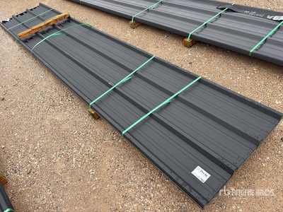 Quantity of (53) 2025 Kit Containers 16 ft Steel R Panel (Unused)