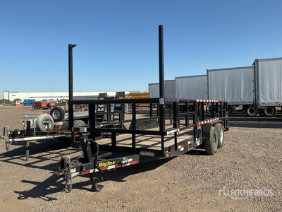 2022 Big Tex 14PI-20BK5FUR 24 ft T/A Remolque Portamaquinaria