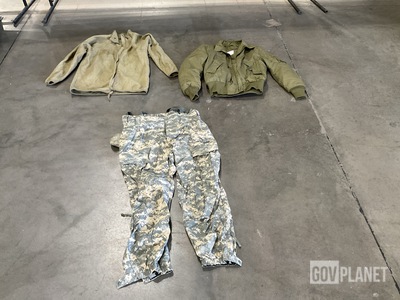 (9) Pairs of Cold Weather Trousers, (2) Cold Weather Shirts & Assorted Items