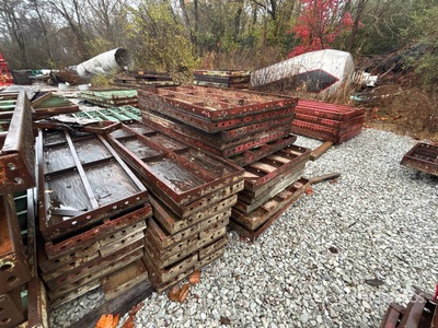 Quantity of (45) Industrial and construction Supplies Concrete Forms
