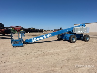 1997 Genie S-80 4WD Gasoline Telescopic Boom Lift (Inoperable)