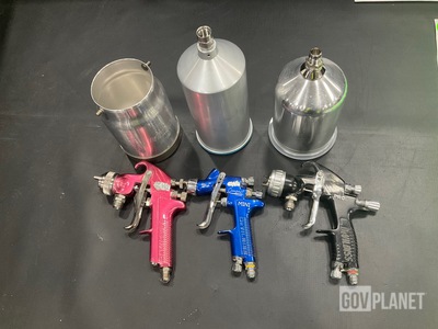 (31) Assorted Air Spray Gun Components