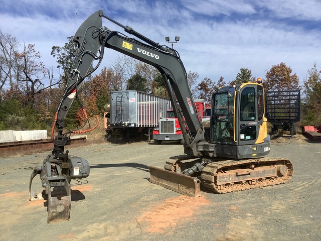 2018 Volvo ECR88D Tracked Excavator w/Ryan DS3600 Dangle Grapple Saw 2018 Volvo ECR88D Tracked Excavator w/Ryan DS3600 Dangle Grapple Saw
