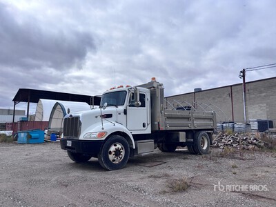 2017 Peterbilt 337 4x2 Flatbed Dump Truck