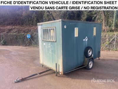 2001 CNSE D 200 3.40 m x 1.70 m S/A Bungalow De Chantier 1 Essieu Roadwork Cabin