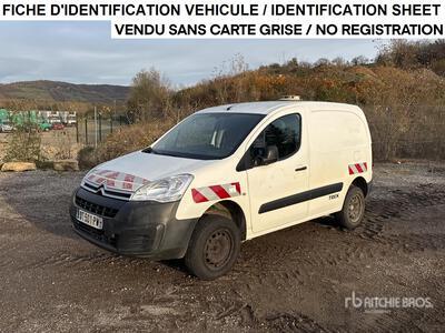 2015 Citroen Berlingo Vehicule Utilitaire Cargo Van