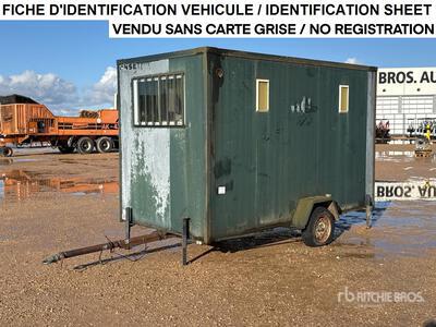 2001 CNSE D200 Bungalow De Chantier 1 Essieu S/A Roadwork Cabin