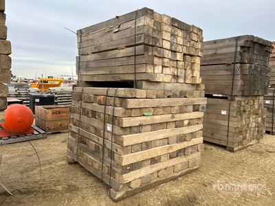 Quantity of 6 in x 5 ft Long Pipeline Skid Wood Dunnage