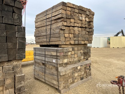 Quantity of 6 in x 5 ft Long Pipeline Skid Wood Dunnage