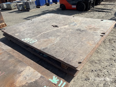 Quantity of (4) 10 ft x 8 ft (1 in Thick) Stahlplatten