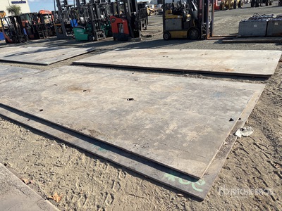 Quantity of (4) 10 ft x 20 ft (1 in Thick) Stahlplatten