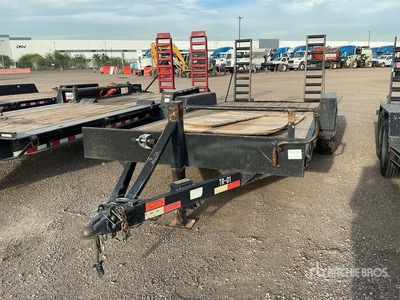 2012 Dressen 18HD-14DT 18 ft T/A Equipment Trailer