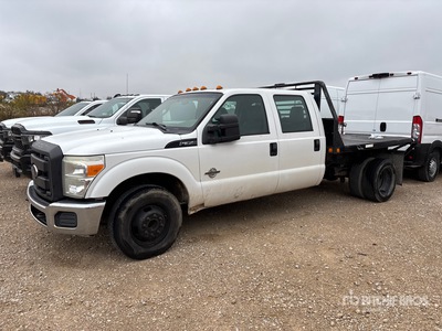 2012 Ford F-350 XL 4x2 Crew Cab Flatbed Truck (Inoperable)