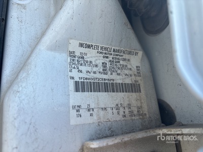 2012 Ford F-350 4x2 Crew Cab Flatbed Truck