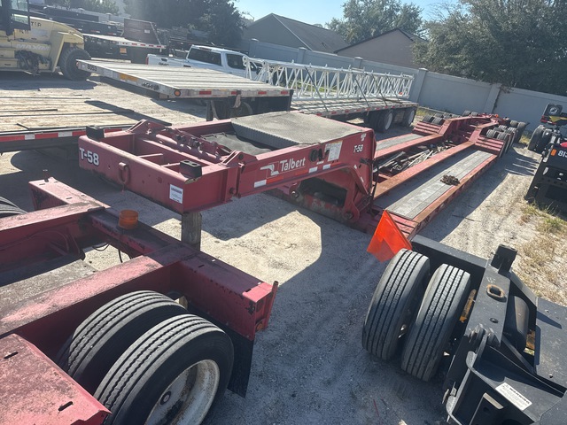 2008 Talbert  68 ft Quad/A Removable Gooseneck Lowboy Trailer