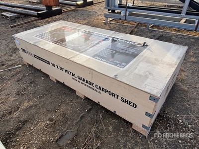 TMG MSC2030 20 ft x 30 ft Metal Carport (Unused)