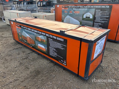 TMG ST3041CV 30 ft x 40 ft Dual Truss Container Shelter (Unused)