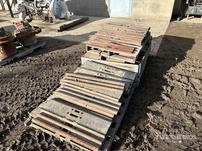 Quantity of (2) Pallets of 31.5 in Excavator pad