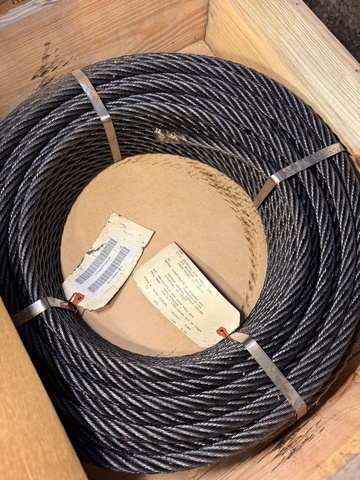 Lot of (2) Spools 5/8in. 200ft. Wire Rope