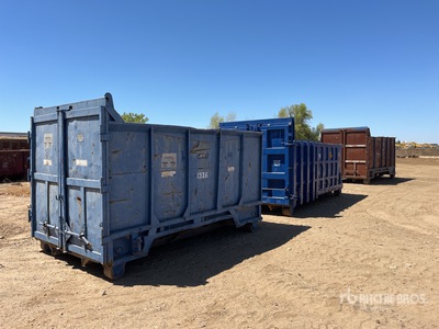 Quantity of (3) (1) 15 ft (2) 12 ft 4 In Roll-Off Container