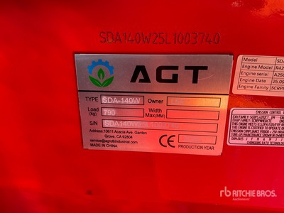 2026 AGT SDA140W Wheel Loader (Unused)