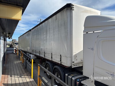 2007 MaxiTrans Tri/A B-Double Lead Curtain Side Trailer