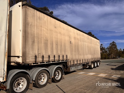 2006 ACE Tri/A Step Deck Curtain Side Trailer
