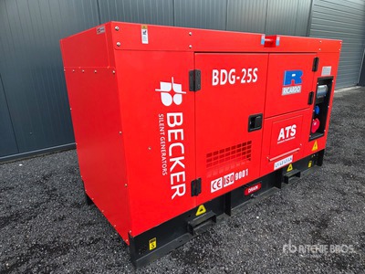 2025 Becker BDG-25S 20KW/25KVA Generator Set (Unused)