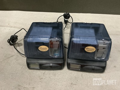 (2) Medical Solutions Pix-15 Amano Electronic Time Recorders